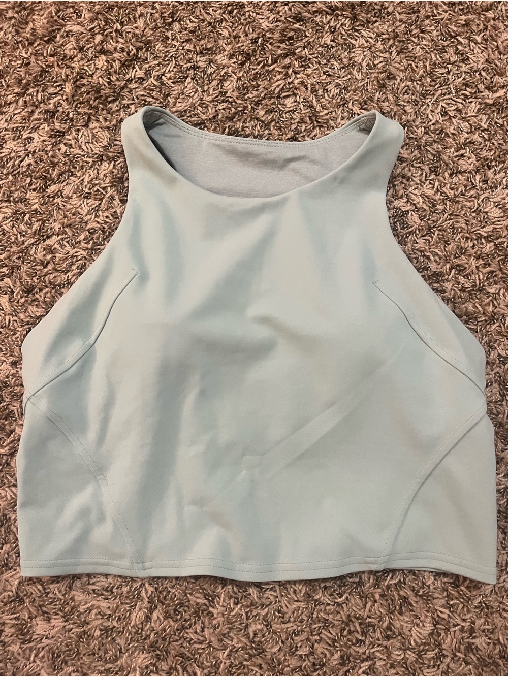 lululemon athletica Pale Blue High-Neck Cropped Tank